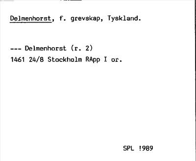 Bild på arkivkortet för arkivposten Delmenhorst