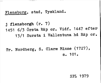 Bild på arkivkortet för arkivposten Flensburg