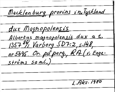 Bild på arkivkortet för arkivposten Mecklenburg