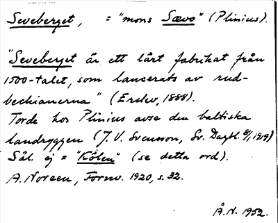 Bild på arkivkortet för arkivposten Seveberget