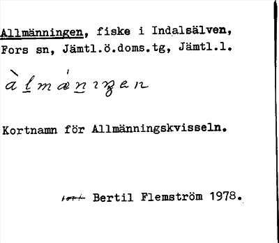 Bild på arkivkortet för arkivposten Allmänningen
