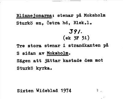 Bild på arkivkortet för arkivposten Blinnejonarna