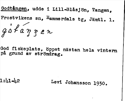 Bild på arkivkortet för arkivposten Godtången