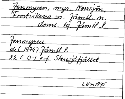 Bild på arkivkortet för arkivposten Jenmyren