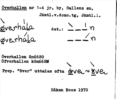 Bild på arkivkortet för arkivposten Överhallen