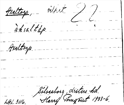 Bild på arkivkortet för arkivposten Axeltorp