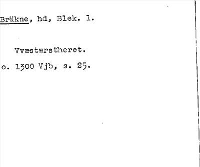 Bild på arkivkortet för arkivposten Bräkne