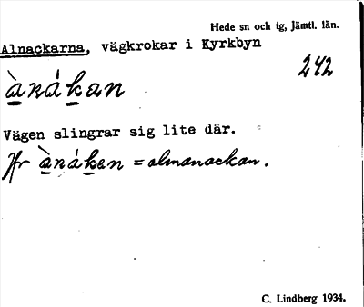 Bild på arkivkortet för arkivposten Alnackarna