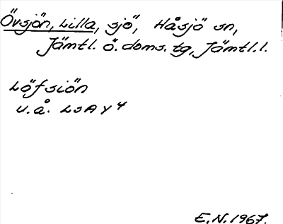 Bild på arkivkortet för arkivposten Övsjön, Lilla