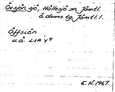 Bild på arkivkortet för arkivposten Övsjön