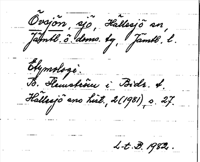 Bild på arkivkortet för arkivposten Övsjön