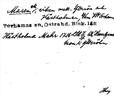 Bild på arkivkortet för arkivposten Maren