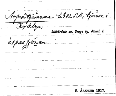 Bild på arkivkortet för arkivposten Aspåstjärnarna