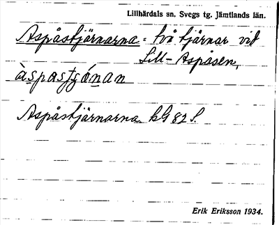 Bild på arkivkortet för arkivposten Aspåstjärnarna