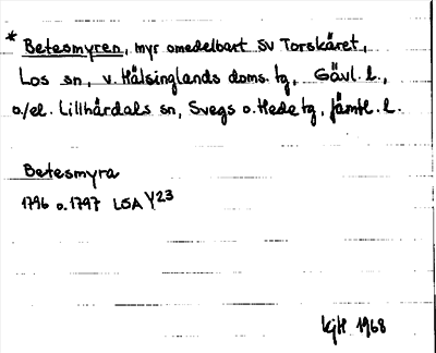Bild på arkivkortet för arkivposten *Betesmyren