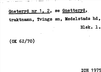 Bild på arkivkortet för arkivposten Gneteryd