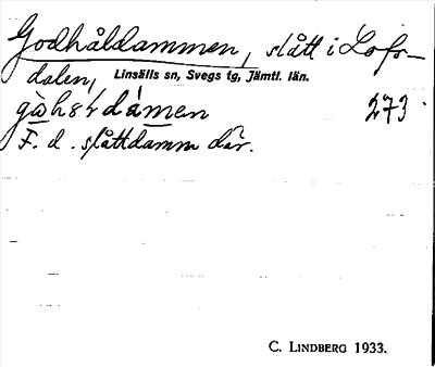 Bild på arkivkortet för arkivposten Godhåldammen