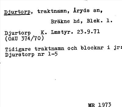 Bild på arkivkortet för arkivposten Djurtorp