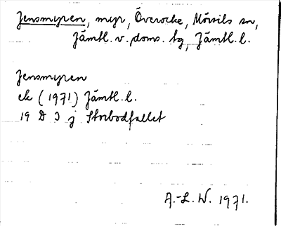 Bild på arkivkortet för arkivposten Jensmyren