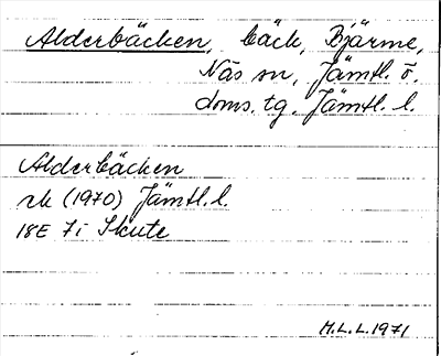 Bild på arkivkortet för arkivposten Alderbäcken