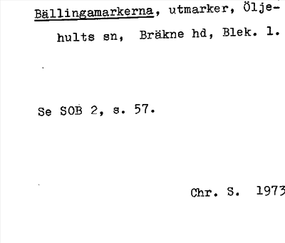 Bild på arkivkortet för arkivposten Bällingamarkerna