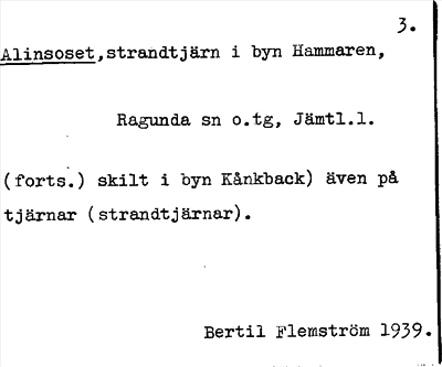 Bild på arkivkortet för arkivposten Alinsoset