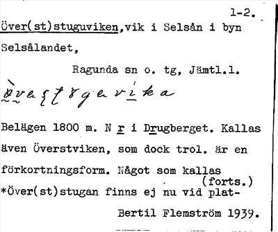 Bild på arkivkortet för arkivposten Över(st)stuguviken