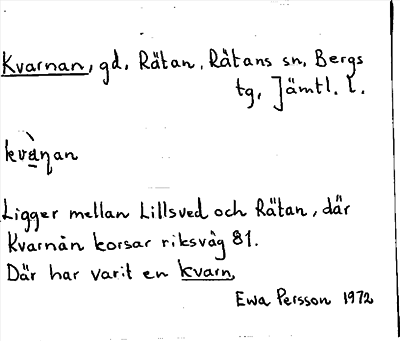 Bild på arkivkortet för arkivposten Kvarnan