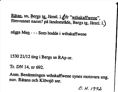 Bild på arkivkortet för arkivposten Rätan