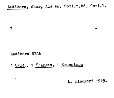 Bild på arkivkortet för arkivposten Ladåkern