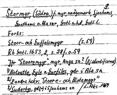 Bild på arkivkortet för arkivposten Stormyr, (Södra)