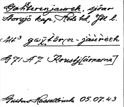 Bild på arkivkortet för arkivposten Gohtterenjaureh