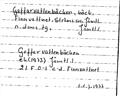 Bild på arkivkortet för arkivposten Goffarvattenbäcken