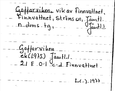 Bild på arkivkortet för arkivposten Goffarviken