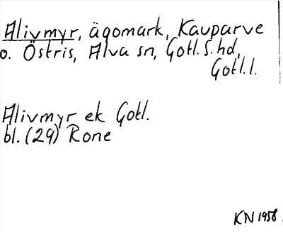 Bild på arkivkortet för arkivposten Alivmyr