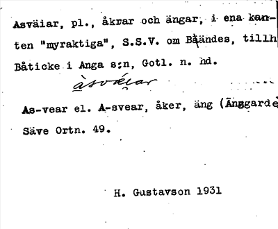 Bild på arkivkortet för arkivposten Asväiar