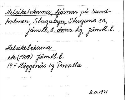 Bild på arkivkortet för arkivposten Helsikelokarna