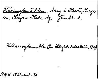 Bild på arkivkortet för arkivposten Käringknäften