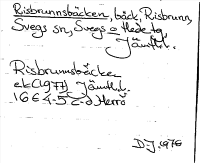 Bild på arkivkortet för arkivposten Risbrunnsbäcken
