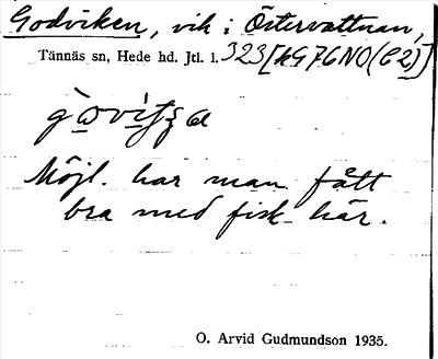 Bild på arkivkortet för arkivposten Godviken