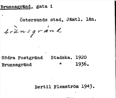 Bild på arkivkortet för arkivposten Brunnsgränd