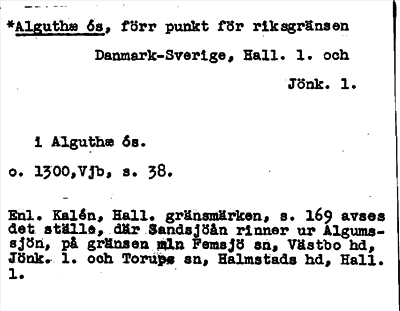 Bild på arkivkortet för arkivposten *Alguthæ øs