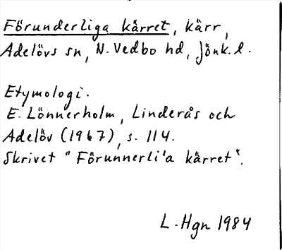 Bild på arkivkortet för arkivposten Förunderliga kärret