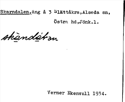 Bild på arkivkortet för arkivposten Skarndalen
