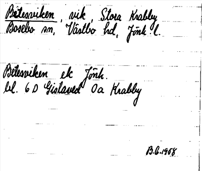 Bild på arkivkortet för arkivposten Betesviken