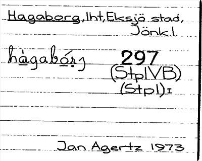 Bild på arkivkortet för arkivposten Hagaborg