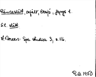 Bild på arkivkortet för arkivposten Ränneslätt