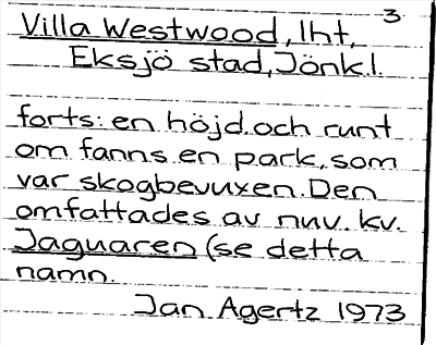 Bild på arkivkortet för arkivposten Villa Westwood