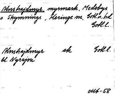 Bild på arkivkortet för arkivposten Alnshajdmyr
