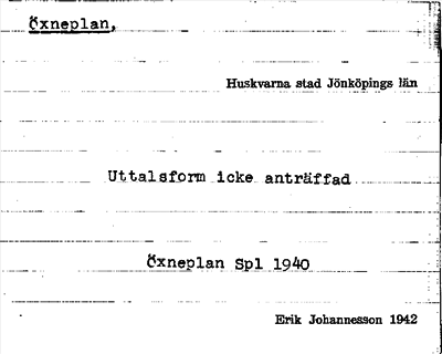 Bild på arkivkortet för arkivposten Öxneplan